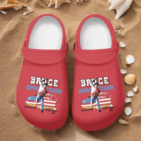 Discover Bruce Springsteen Bon In The Usa Nurse Clogs, Vintage Bruce Springsteen Concert S-5Xl