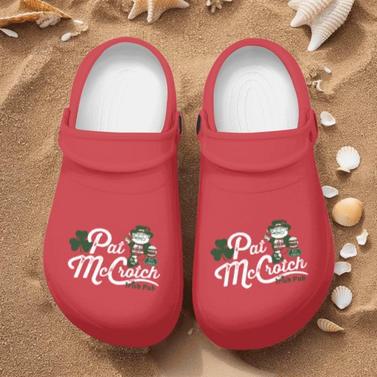Discover Pats Mccrotch Irish Pub Leprechaun Funny St Patricks Day Nurse Clogs