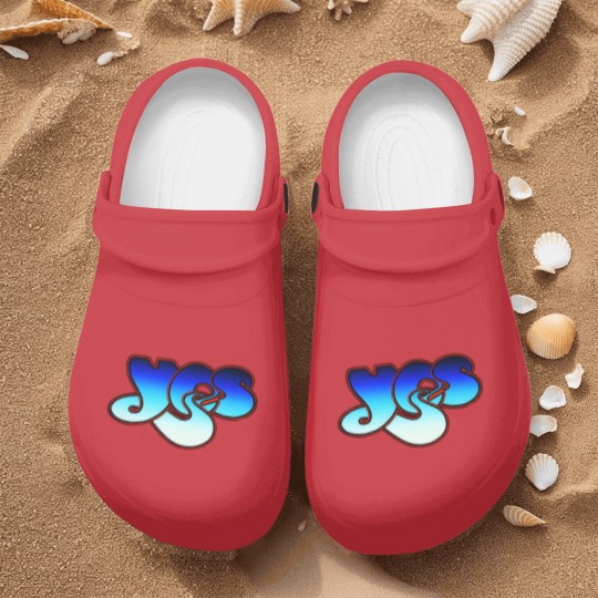 Discover Blue Yes Logo Nurse Clogs