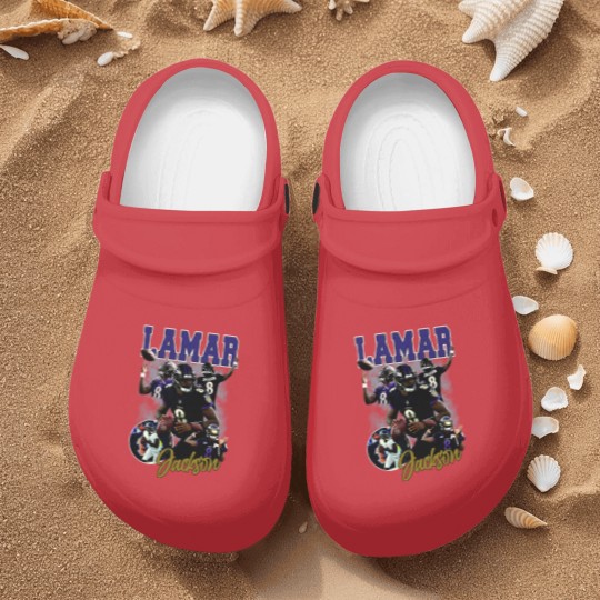 Discover Lamar Jackson Youth Nurse Clogs