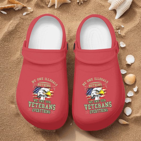 Discover We Owe Illegals Nothing We Owe Our Veterans Everything Nurse Clogs