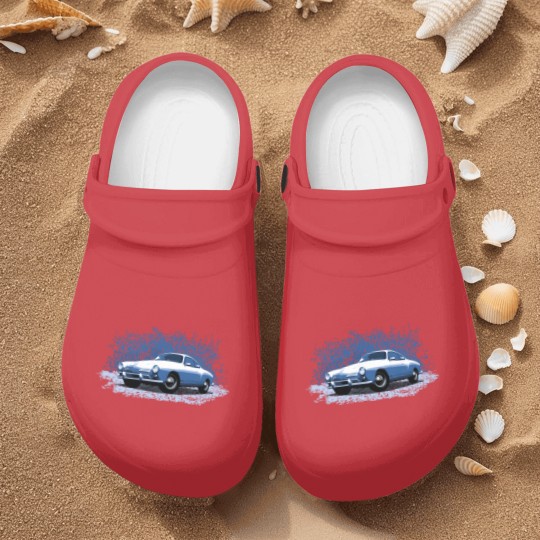 Discover Blue 68 Karmann Ghia type 1 Nurse Clogs
