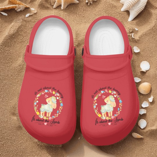 Discover Christian Easter Not About The Bunny Floral Lamb Nurse Clogs