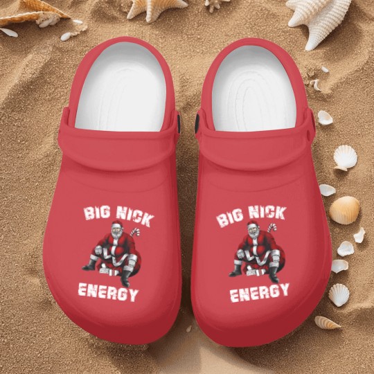 Discover Big Nick Energy Nurse Clogs, Funny Santa Big Nick Energy