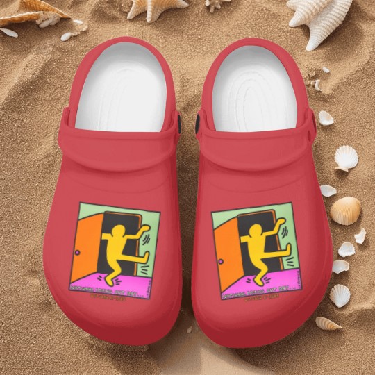 Discover vintage keith haring 1988 Nurse Clogs national coming out day