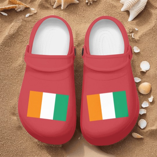 Discover Ivory Coast Flag Nurse Clogs