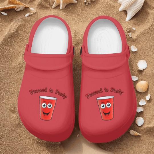 Discover Red Solo Cup - Proceed to Party Nurse Clogs