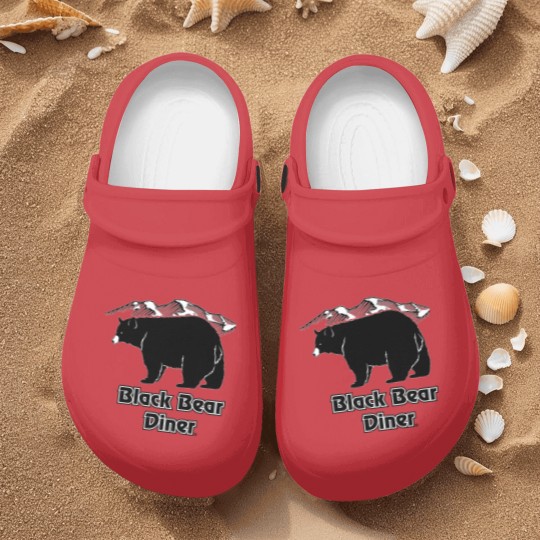 Discover Black bear diner Nurse Clogs
