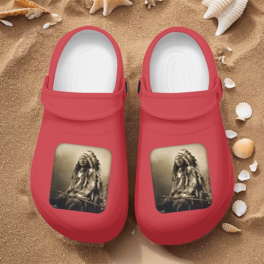 Discover Chief Spotted Elk Lakota Sioux Native American Indian - Native American - Nurse Clogs