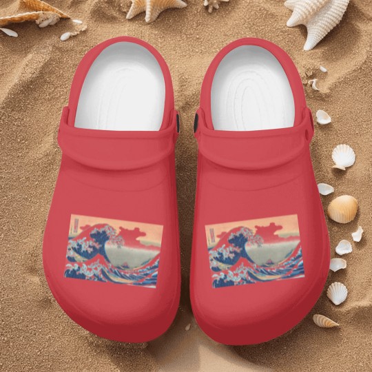 Discover Hokusai great wave Nurse Clogs