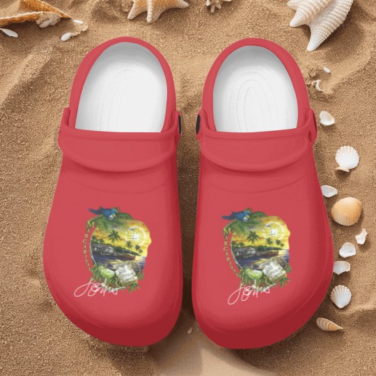 Discover Jimmy Buffett 1983 One Particular Harbor Signature Nurse Clogs