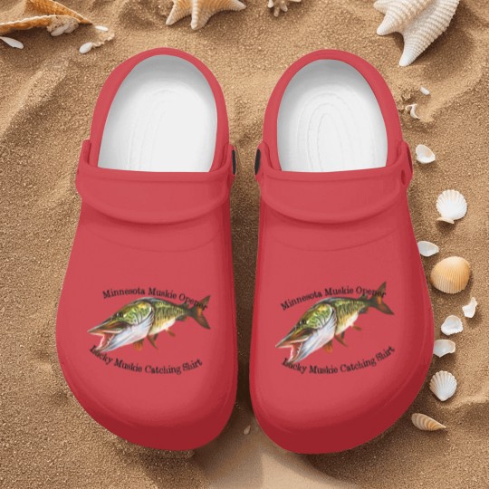 Discover Minnesota Muskie Fishing Opener Nurse Clogs