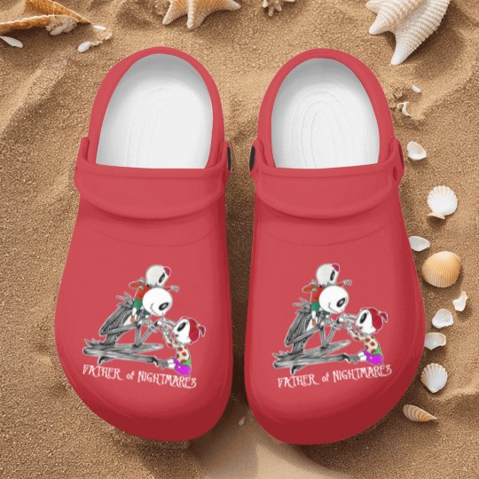Discover Father Of Nightmares Vintage Nurse Clogs, Skellington Nurse Clogs