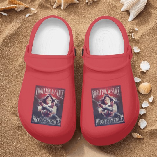 Discover Wonder Woman Fight For Justice Nurse Clogs