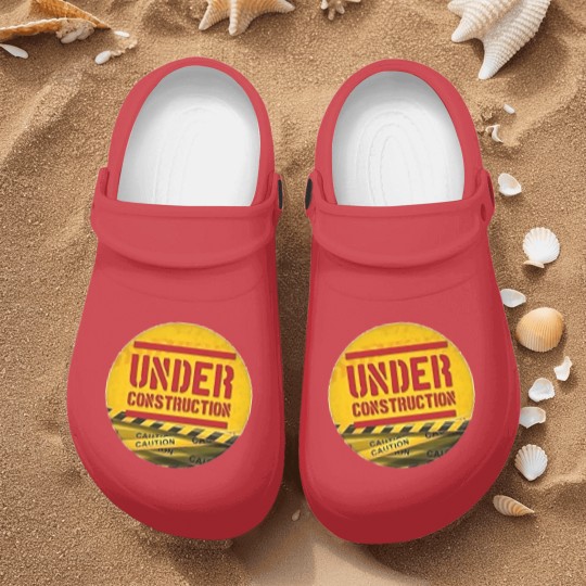 Discover under construction Nurse Clogs