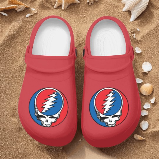 Discover Grateful Steal Your Face Nurse Clogs