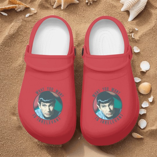 Discover The Original Series Spock What You Want Is Irrelevant Nurse Clogs