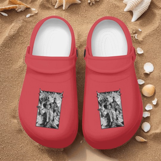 Discover Dwight Yoakam Gunslinger Black Metal Nurse Clogs