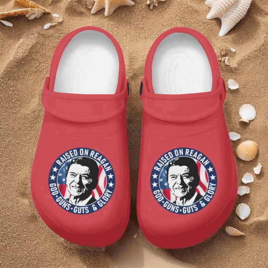 Discover Ronald Reagan Raised On Reagan Nurse Clogs