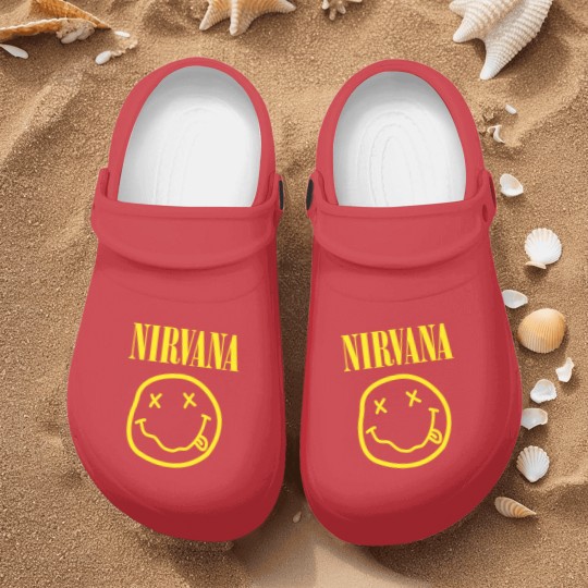 Discover Nirvanaa Yellow Smiley Nurse Clogs