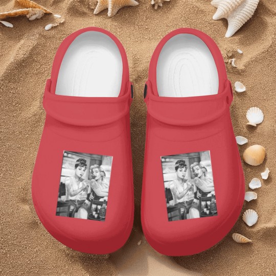 Discover Marilyn Monroe and Audrey Hepburn vintage design Nurse Clogs