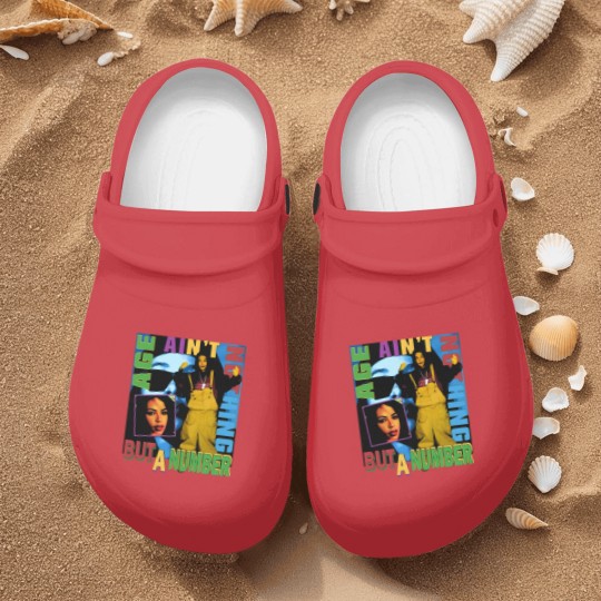 Discover Aaliyah Nurse Clogs - Age Ain't Nothing But A Number vntg rap Nurse Clogs 90s 2000's rnb