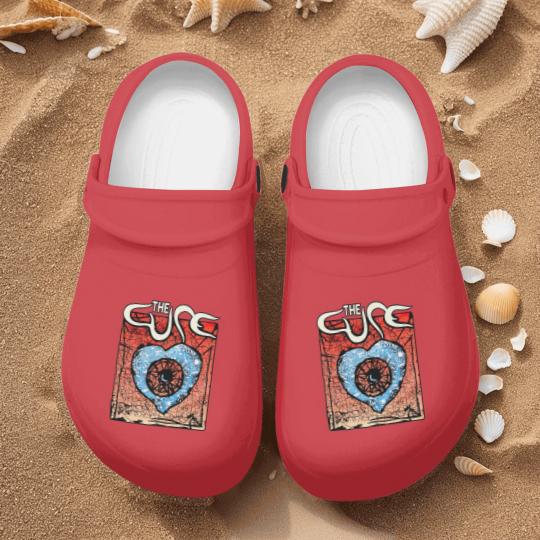 Discover Vintage The Cure Nurse Clogs, The Cure Nurse Clogs, Rock Music Graphic Nurse Clogs