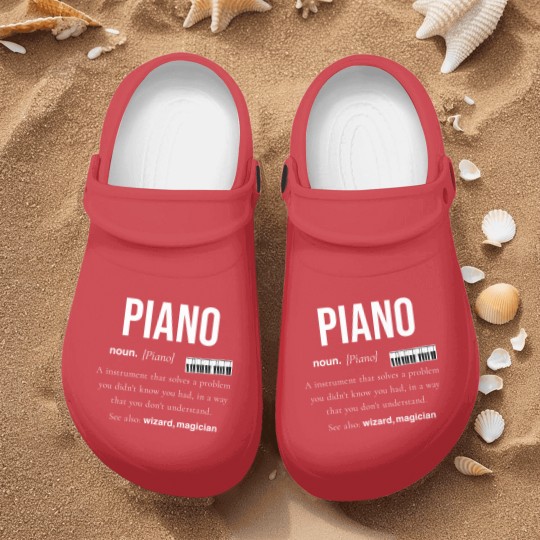Discover Piano Piano Music Gift Wings Digital Piano Nurse Clogs