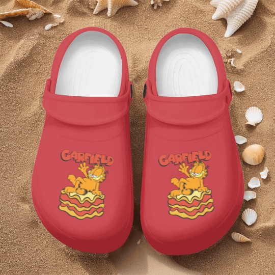 Discover Garfield Lasagna Slice Garfield Pose Nurse Clogs