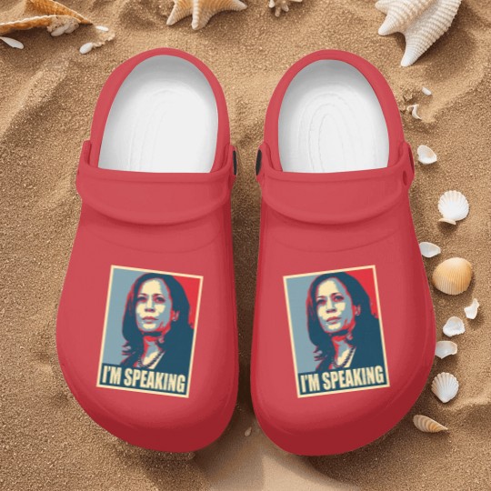 Discover Kamala Harris - Mr. Vice President I'm Speaking Nurse Clogs
