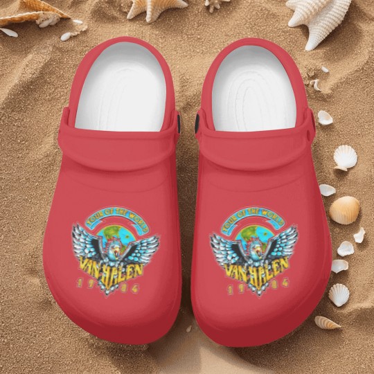 Discover VAN TOUR HALEN 1984 Nurse Clogs