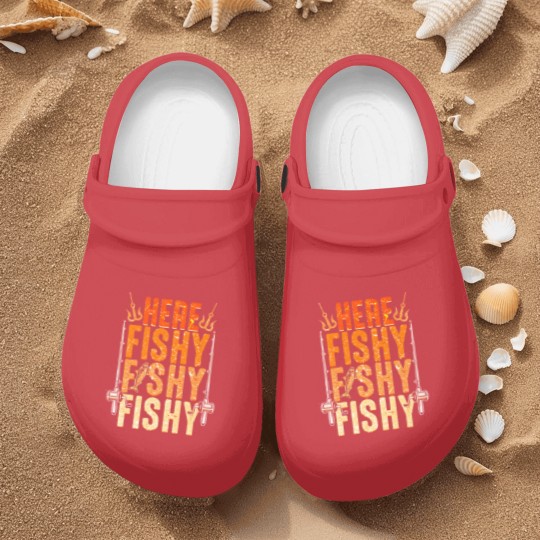 Discover Fishing Funny Fishing Nurse Clogs