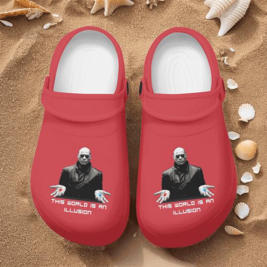Discover The World is an Illusion Nurse Clogs, The Matrix, Red Pill, Blue Pill