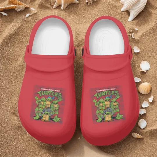 Discover Teenage Mutant Ninja Turtles Classic Retro Logo Nurse Clogs
