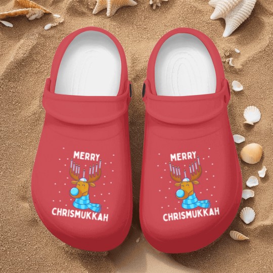 Discover Merry Chrismukkah Jewish Christmas Hanukkah Reindeer Menorah Nurse Clogs