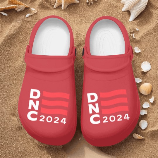 Discover DNC Democratic National Convention 2024 LOGO - Kamala Harris - Nurse Clogs