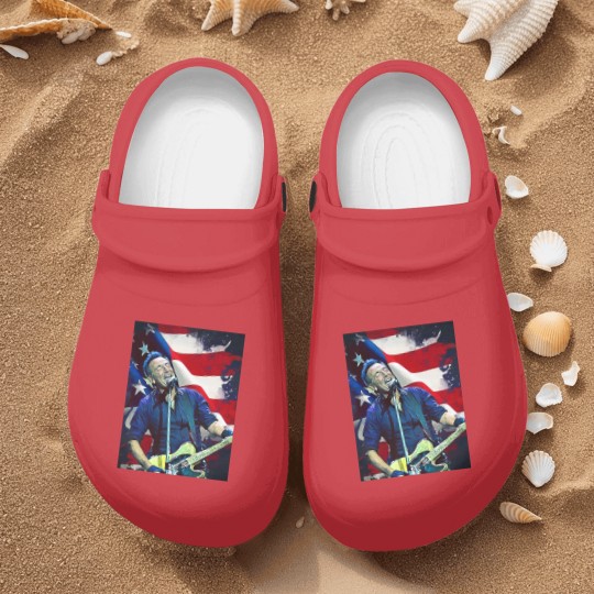 Discover Bruce Springsteen Graphic Nurse Clogs  Bruce Springsteen Nurse Clogs Tour 2024 Nurse Clogs