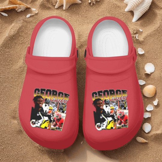 Discover George Pickens Vintage 90s Graphic Style Nurse Clogs