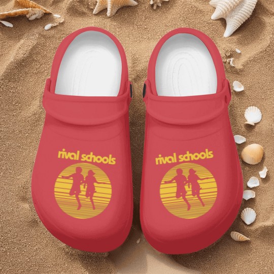 Discover Rival Schools Logo Yellow 17 Nurse Clogs