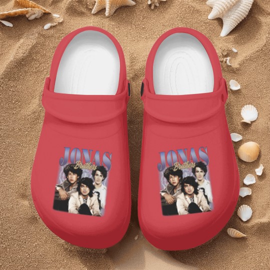 Discover Jonas Brothers 90s Vintage Nurse Clogs, Jonas Brothers Bootleg Nurse Clogs, Jonas Brothers Nurse Clogs