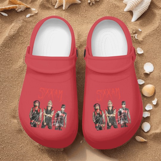 Discover Vintage Sixx AM Band Nurse Clogs, Sixx AM Nurse Clogs, Sixx AM Signed Men Nurse Clogs,