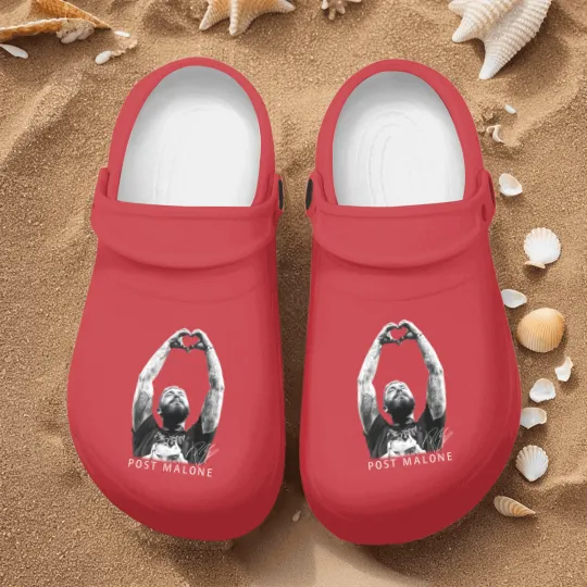 Discover Post Malone Hand Hearts Nurse Clogs