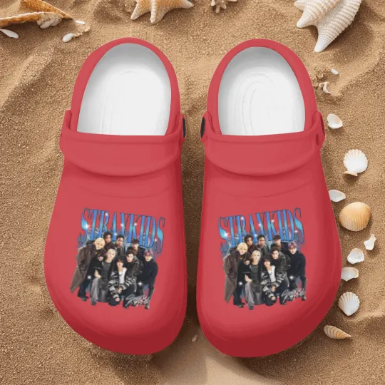 Discover Stray Kids Vintage 90s Bootleg Nurse Clogs, Stray Kids Tour 2025 Nurse Clogs