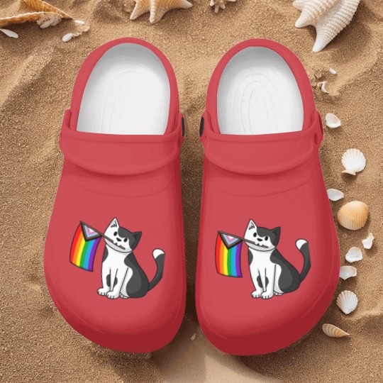 Discover Progress Pride  Pride Cat Nurse Clogs