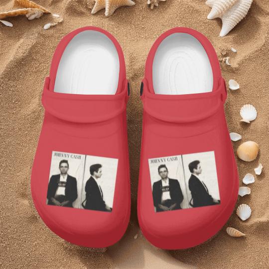 Discover Johnny Cash Mugshot Country Rock Nurse Clogs. Johnny Cash