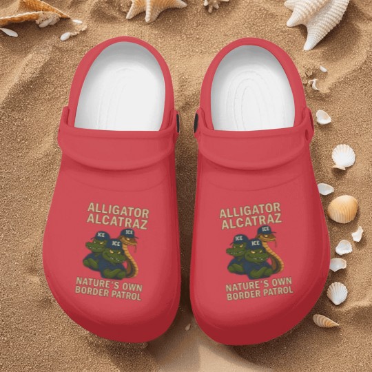 Discover Alligator-Alcatraz - Alligator Alcatraz Fl Retro - Nurse Clogs