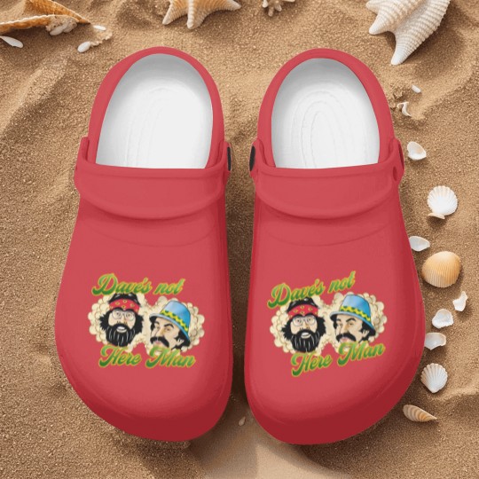 Discover Daves Not Here Man Nurse Clogs, Cheech And Chong Nurse Clogs