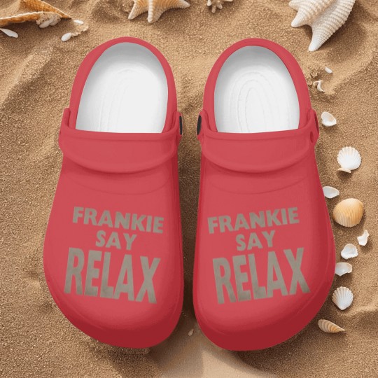 Discover Frankie Say Relax Nurse Clogs / TV Show Apparel / Fan Nurse Clogs / Funny Sitcom