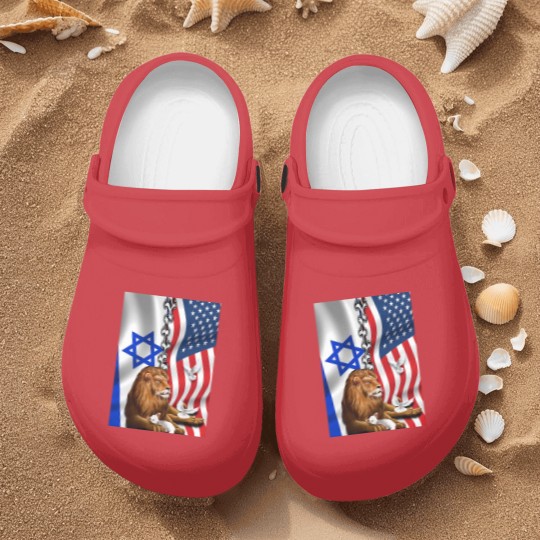 Discover American Israel Israeli Flag, Lion Of Judah American Israeli Flag Nurse Clogs