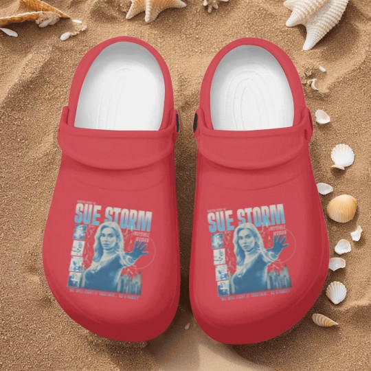 Discover Vintage Sue Storm File Invisible Woman Nurse Clogs, Fantastic Four First Steps Nurse Clogs